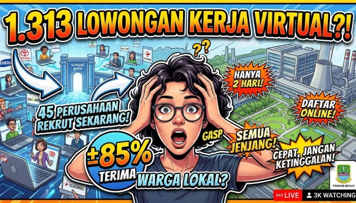 Tekan Angka Pengangguran, Pemkab Bekasi Gelar Job Fair Virtual dengan 1.313 Lowongan Kerja